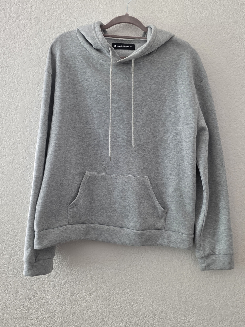 Unbranded Men's Grey Hooded Pullover Sweater